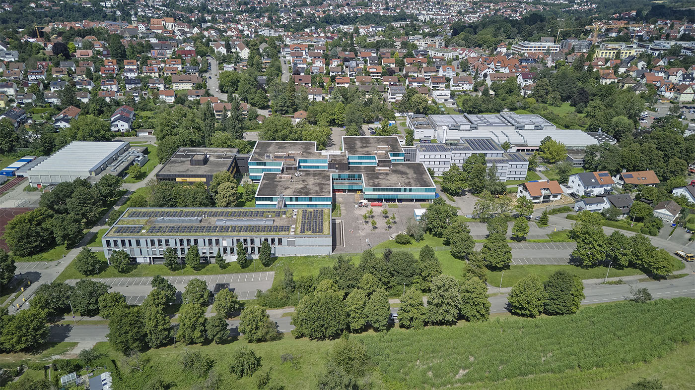 Luftaufnahme Gewerbliche Schule Backnang Landratsamt Rems-Murr-Kreis Bernhard J. Lattner