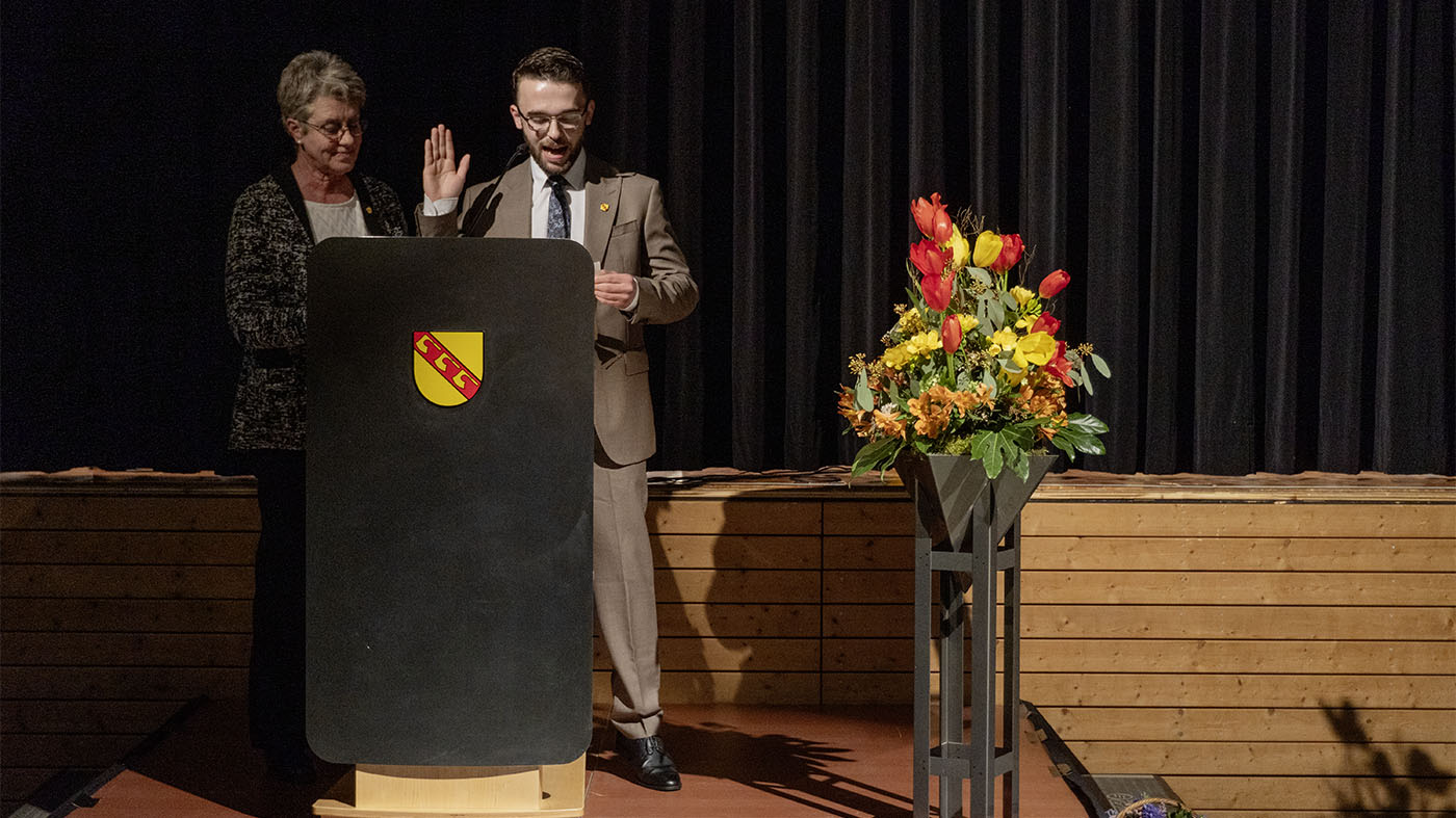 Amtseinsetzung des neuen Bürgermeisters Gabriel Nold