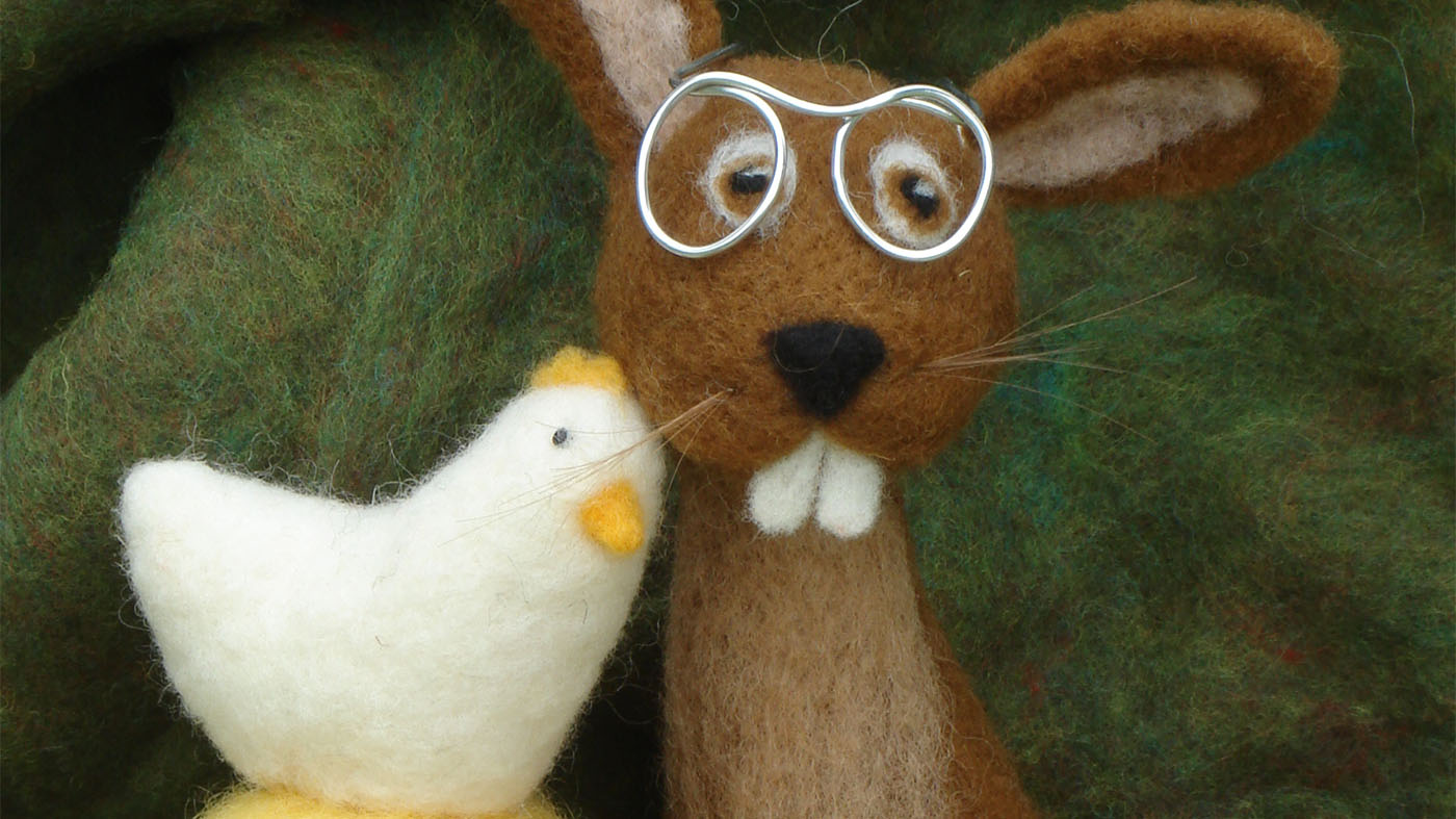 Hase & Co Nadelfilzen für Ostern an der Volkshochschule Backnang