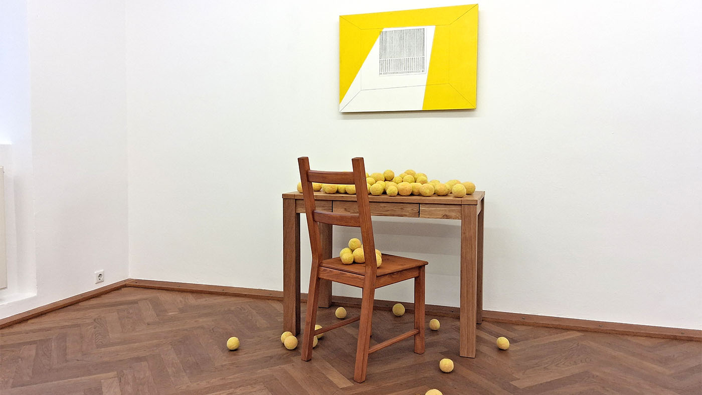 Installation von  Eujeong Kim Klasse Reto Boller Akademie Bildenden Künste Stuttgart 