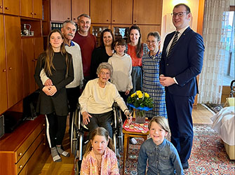 Oberbürgermeister Maximilian Friedrich Backnang 102. Geburtstag Anni Michel