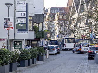 Grabenstraße SPD CDU AFD Grüne Linke Plakate Wahlkampf Landtag Baden-Württemberg Backnang