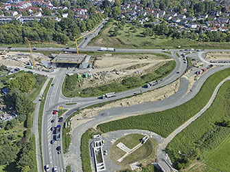 K 1832: Straßenbauarbeiten in der Aspacher Straße in Backnang