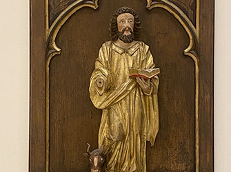 Ev. Lukas– ehemalige Kanzelfigur 