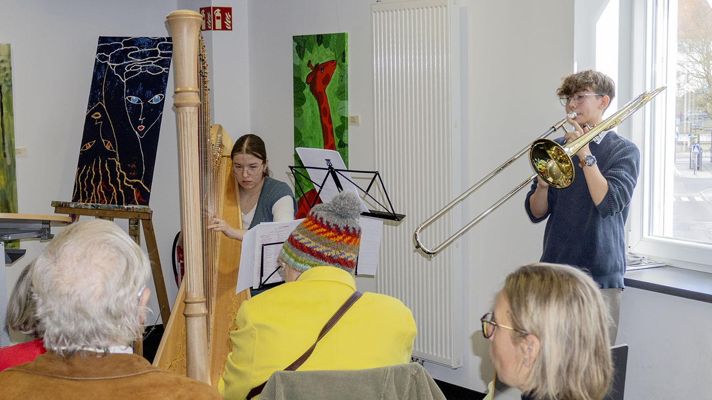 Lernende an der Jugendmusik- und Kunstschule Backnang – Katharina Dopfer, Raphael Erne