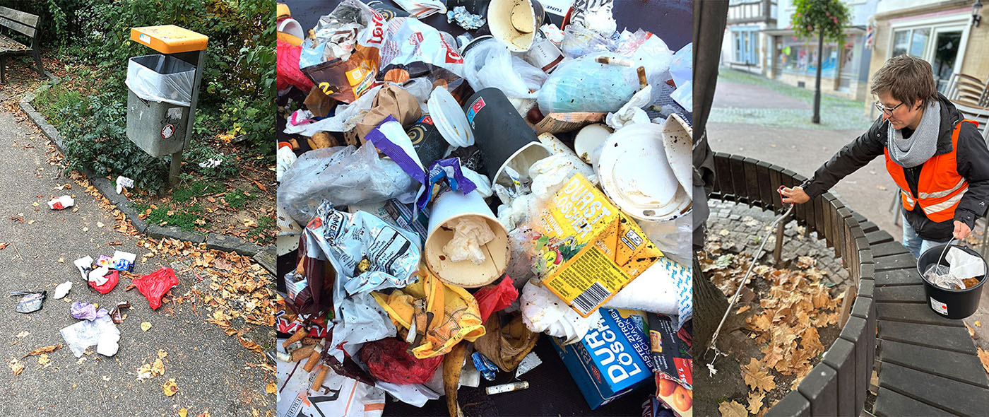 Müll im Stadtraum Backnang 