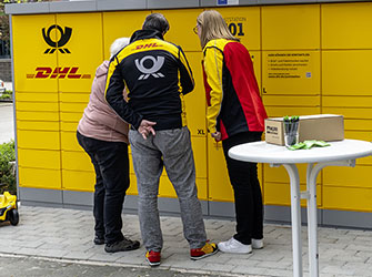 Nutzung der neuen Poststation