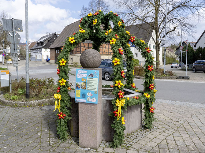 Osterbrunnen in Steinbach – Stadion 14