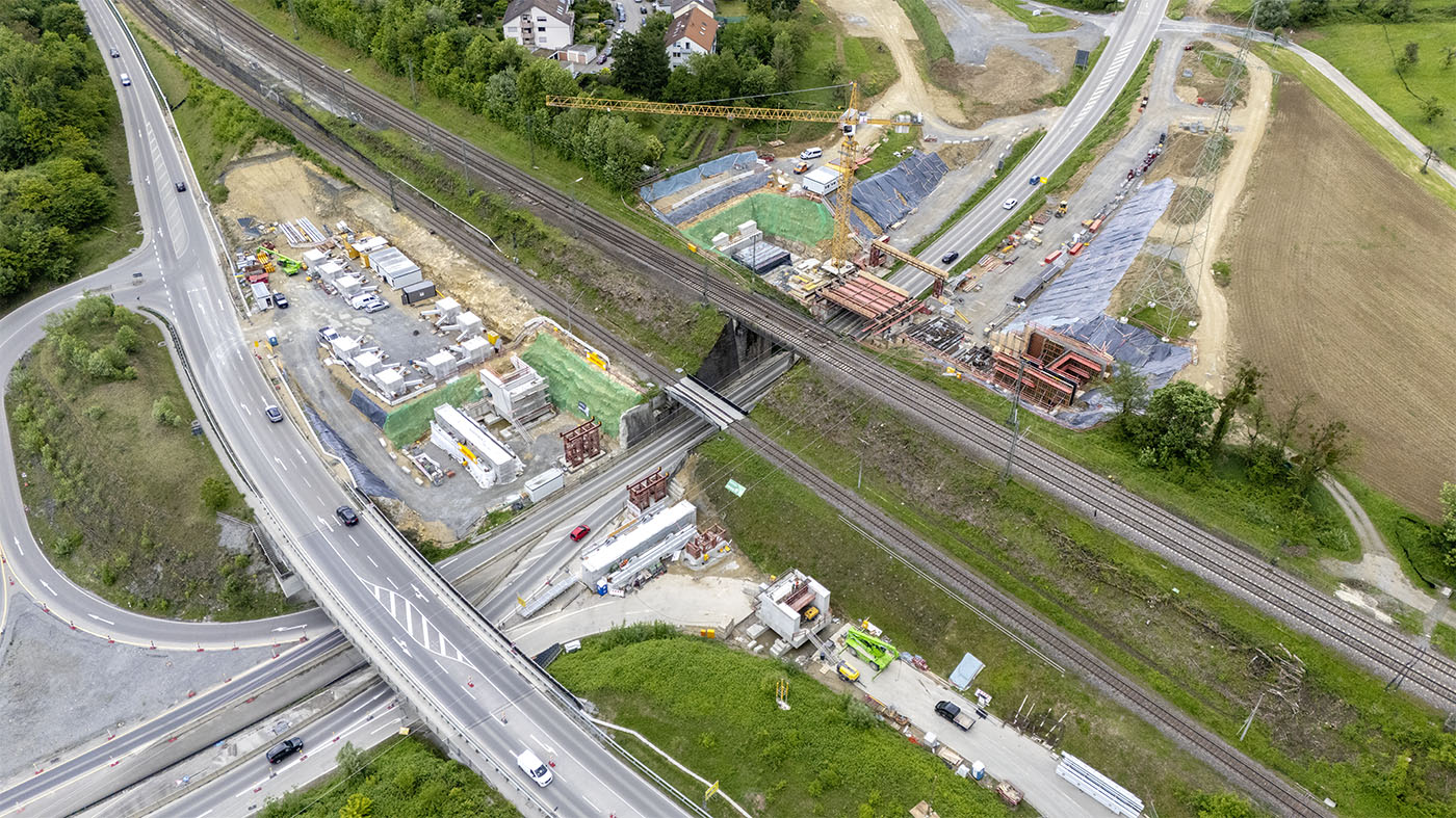 Baustelle B 14 Aus- Abfahrt Backnang-Mitte Bahnbrücken | © BJ. Lattner