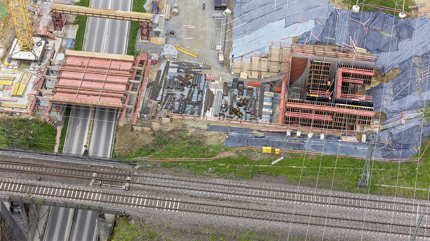 Baustelle B 14 Aus- Abfahrt Backnang-Mitte – Bahnbrücken | © BJ. Lattner