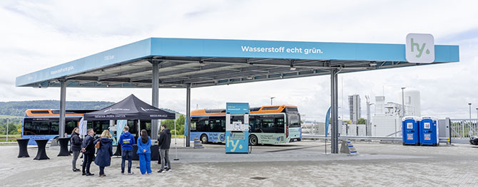 Einweihung der Wasserstofftankstelle | © BJ. Lattner