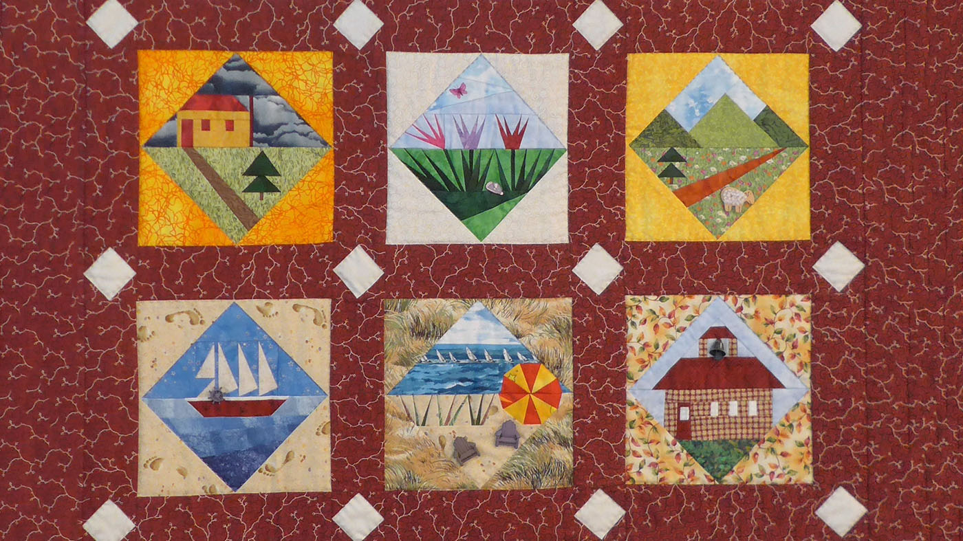 Quilt mit Bildmotiven | © Klaus J. Loderer