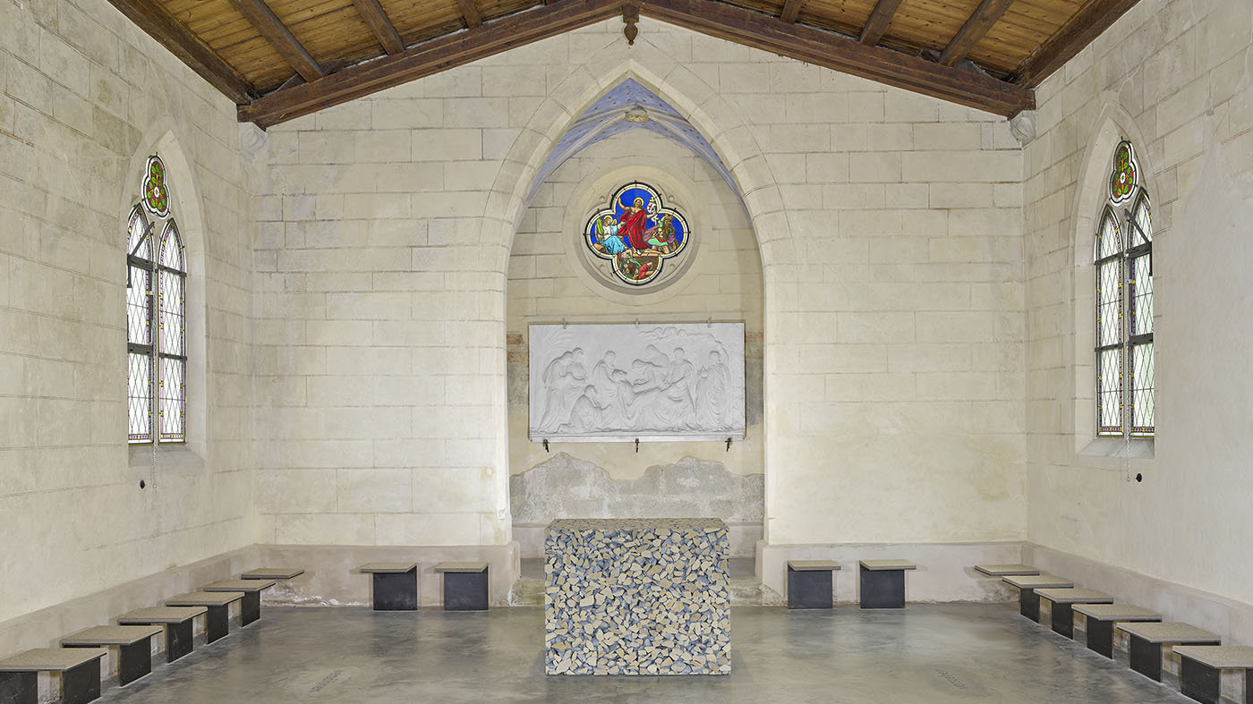Friedhofskapelle Innenraum Stadtfriedhof Backnang | BJ. Lattner