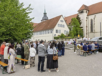 Fronleichnams-Gottesdienst auf dem Stiftshof, Backnang | © BJ. Lattner