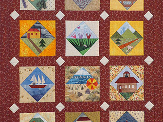 Quilt mit Bildmotiven | © Klaus J. Loderer