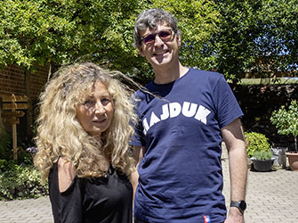 Visnja Lamp und Willy Herrmann am Gnadenhof Murrquelle | © BJ. Lattner