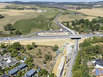 B 14 und B 328 Anschlussstelle Backnang West | © BJ. Lattner