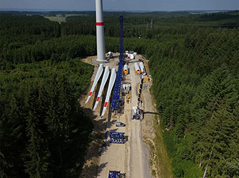 Lagerung Komponenten | © Uhl Windkraft Projektierung GmbH & Co. KG