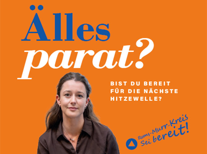 Kampagne – „Älles parat“  | © Landratsamt Rems-Murr