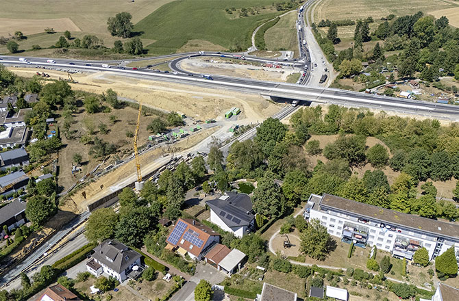 B 14 und B 328 Anschlussstelle Backnang West