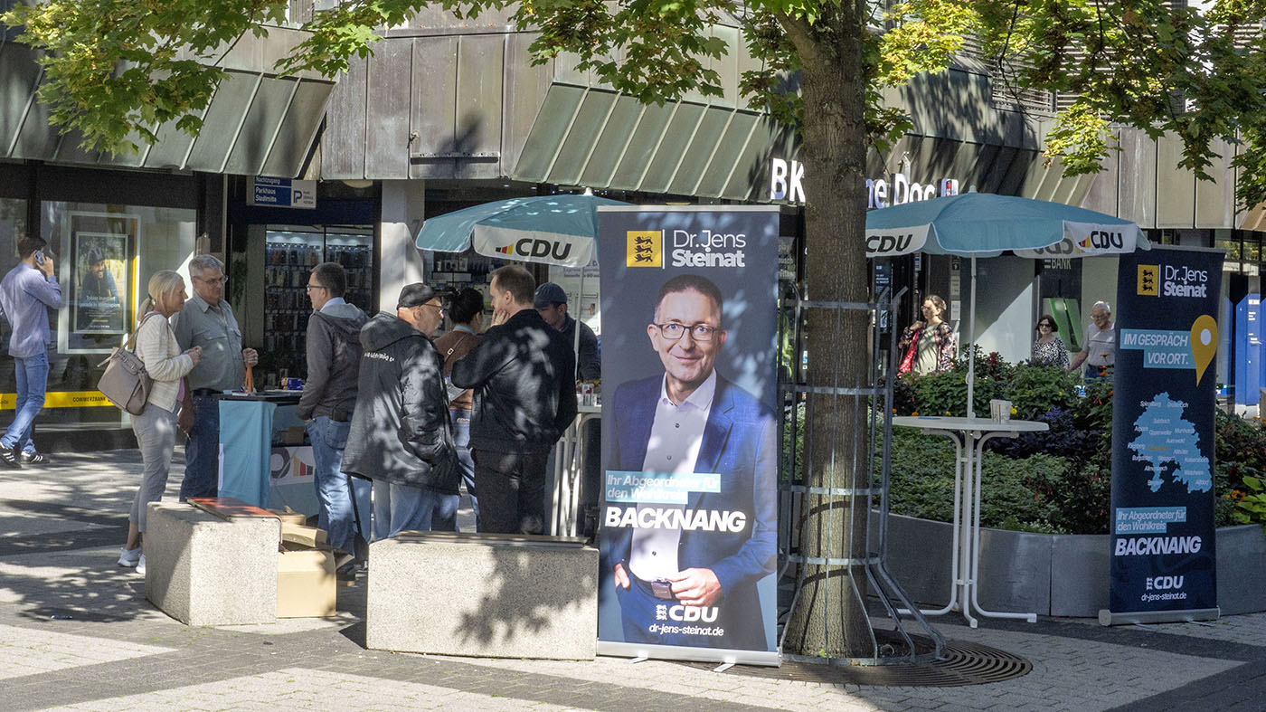 Informationsstand der CDU Backnang | © BJ. Lattner