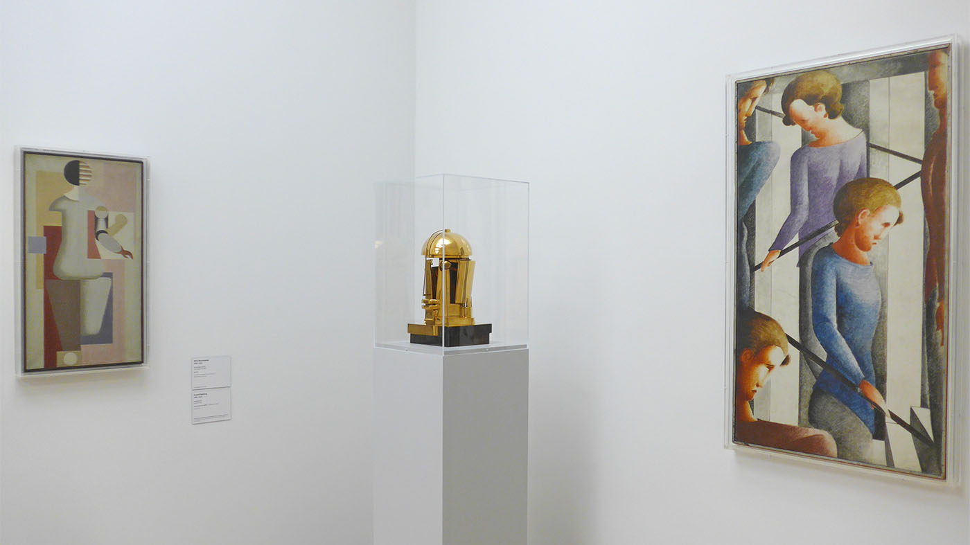 Werke von Willi Baumeister, Rudolf Belling und Oskar Schlemmer in der Hamburger Kunsthalle | © Klaus J. Loderer