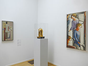 Werke von Willi Baumeister, Rudolf Belling und Oskar Schlemmer in der Hamburger Kunsthalle | © Klaus J. Loderer
