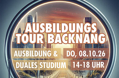 Plakat „Nächster Halt: Deine Zukunft” | © Gewerbe- und Industrieverein Backnang e. V.