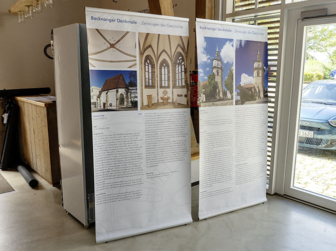 Ausstellung „Backnanger Denkmale – Zeitzeugen der Geschichte“ | © BJ. Lattner