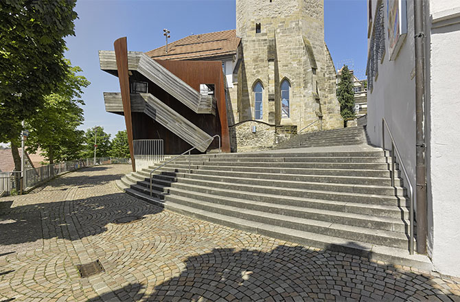 Treppen am Markgrafenhof | Markgrafenhof, Backnang | © BJ. Lattner