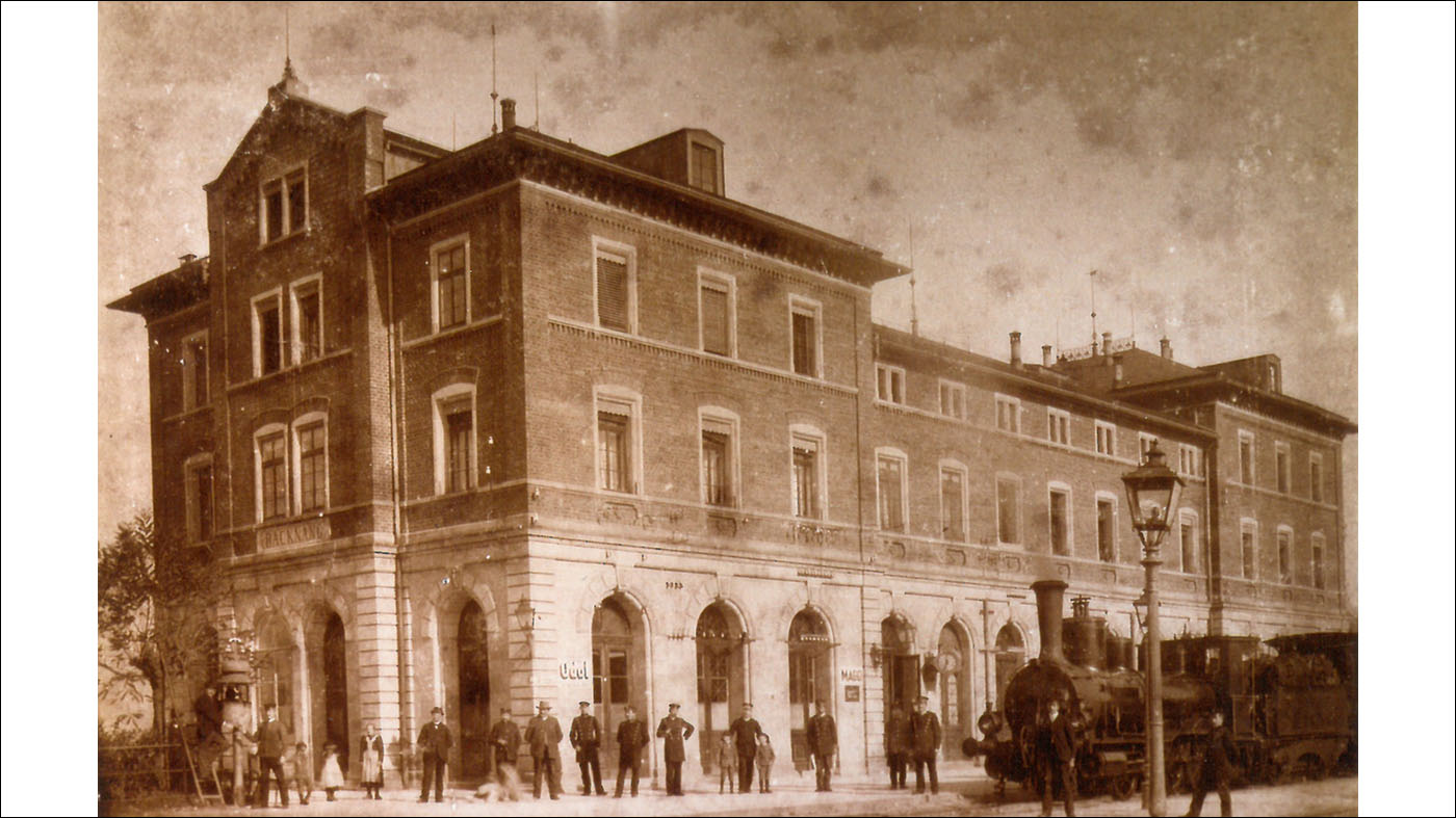 Bahnhof Backnang von 1905 | @ Stadtarchiv Backnang