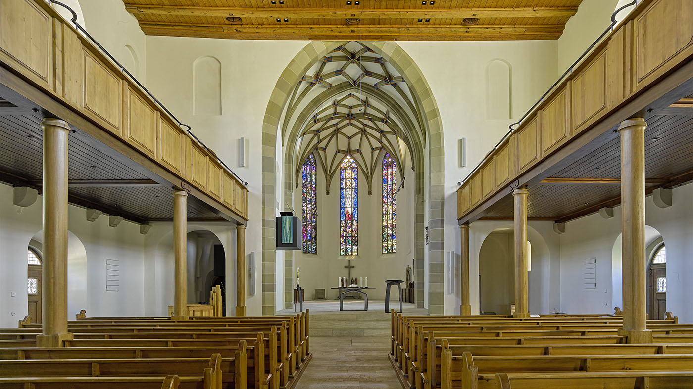 Stiftkirche blick auf den Chor | Stiftshof, Backnang | © BJ. Lattner