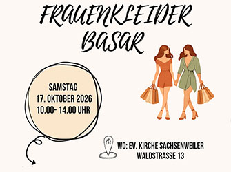 Plakat Frauenkleiderbasar | © Evangelische Kirchengemeinde Sachsenweiler-Steinbach 