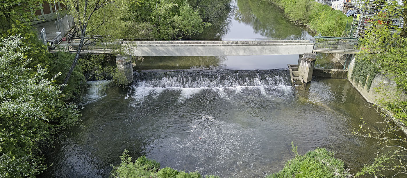Bilder der Woche | Wehr und Steeg über die Murr bei der Theodor-Körner-Straße, Backnang | © BJ. Lattner
