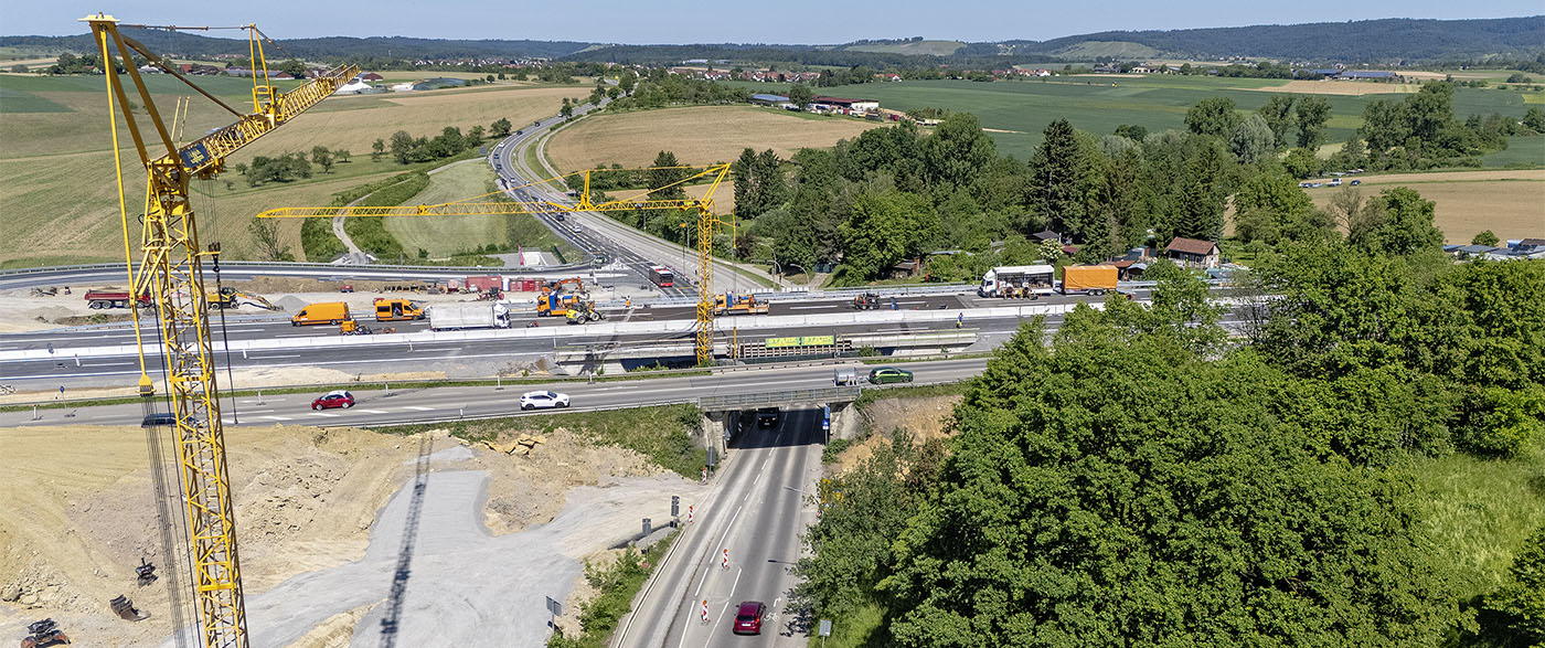 Bilder der Woche | Abriss der alten B 14 Brücke, Anschlussstelle Backnang-West, Backnang | © BJ. Lattner