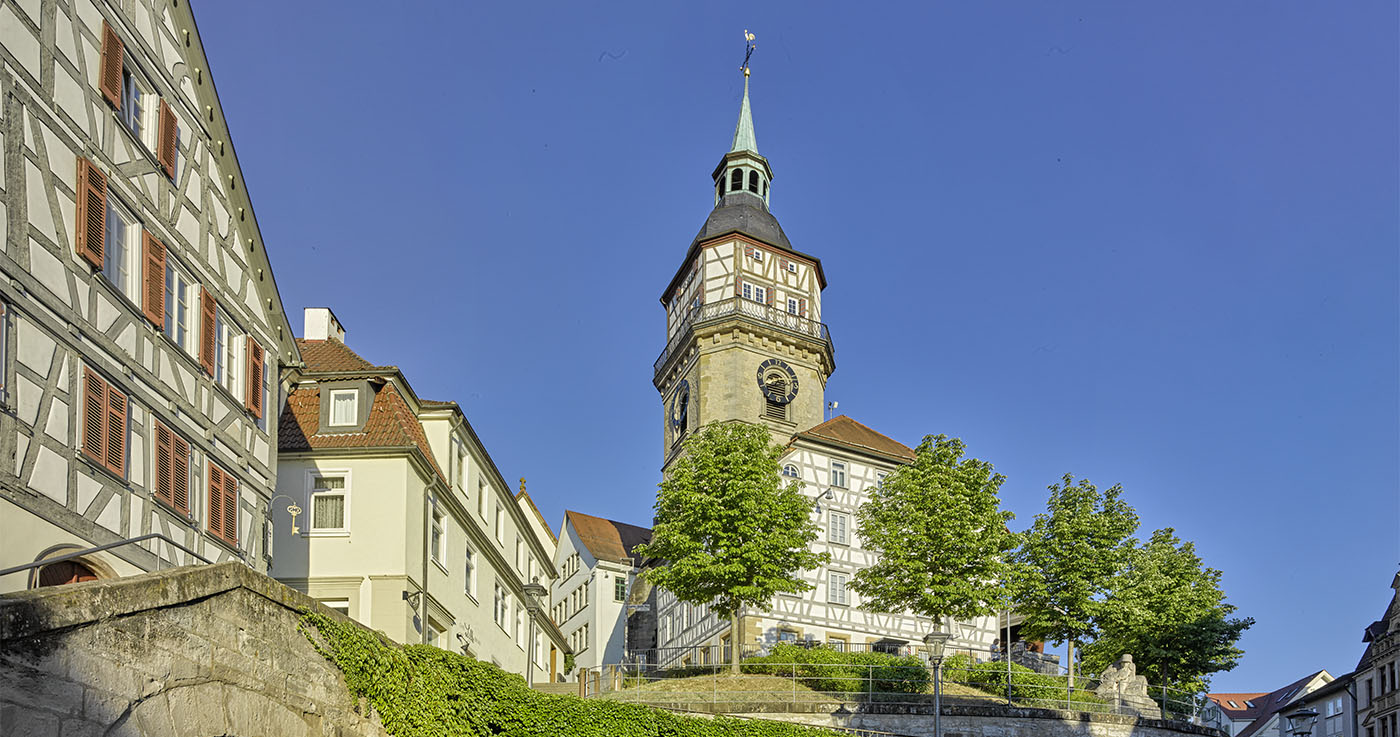 Abendstimmung auf dem Marktplatz, Backnang | © BJ. Lattner