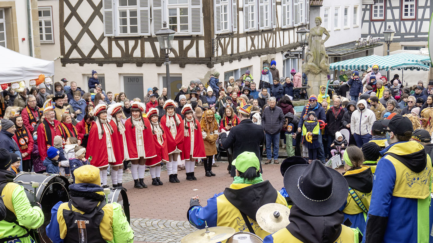 Närrisches Treiben in Backnang